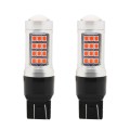 2 PCS 7443 DC12V / 2.2W Car Constantly Bright Brake Lights with 42LEDs SMD-2835 Lamps(Red Light)