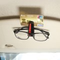 2 PCS DM-108 Car Multi-functional Glasses Clip Sun Visor Storage Clip (Red)