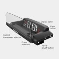 H408S Car 3.7 inch OBD Mode HUD Head-up Display Support Engine Failure Alarm / Water Temperature Ala
