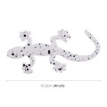 Gecko Shape Metal Car Decorative Sticker (White)