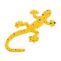 Gecko Shape Metal Car Decorative Sticker (Yellow)