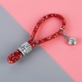 Car Diamond Metal + Plastic Keychain (Red)