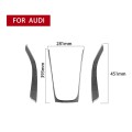 3 in 1 Car Carbon Fiber Gears Panel Decorative Sticker for Audi A5 Hard Top 2008-, Left and Right Dr