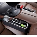 Car Multi-functional Wireless Fast Charge Console PU Leather Box Cup Holder Seat Gap Side Storage Bo