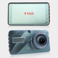 4 inch Car 2.5D HD 1080P Dual Recording Driving Recorder DVR Support Parking Monitoring / Loop Recor