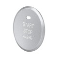 Car Engine Start Key Push Button Inner Ring Trim Sticker Decoration for Mazda Axela CX-30 2020 (Silv