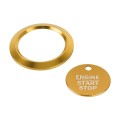 Car Engine Start Key Push Button Ring Trim Sticker Decoration for Ford F150 (Gold)