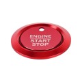 Car Engine Start Key Push Button Ring Trim Sticker Decoration for Ford F150 (Red)