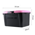 3R-2002 Car / Household Storage Box Sealed Box, Capacity: 40L(Pink)