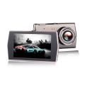 H600 4 inch Front and Rear Dual-recording HD 1080P Night Vision Driving Recorder Support Loop Record