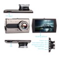 H600 4 inch Front and Rear Dual-recording HD 1080P Night Vision Driving Recorder Support Loop Record
