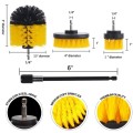 20 in 1 Floor Wall Window Glass Cleaning Descaling Electric Drill Brush Head Set
