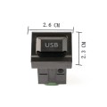 Car Center Console CD Reserved Position Modified USB Port 2.6x2.3cm for Volkswagen / Audi / Skoda