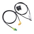 Car AUX USB Switch Holder + Cable Wiring Harness for Volkswagen Magotan / Touran / Polo / Touran RCD