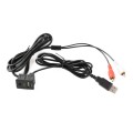 Car Universal Modified USB AUX Extension Cable USB+2RCA Lotus Male Switch Holder for Alpine / Pionee