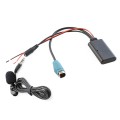 Car AUX Bluetooth Wireless Music Audio Cable + MIC Phone  for Alpine KCE-236B 9870/9872