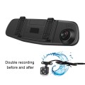 VS6 Car 4.3-inch Dual-lens HD Night Vision Driving Recorder Support Parking Monitoring / Motion Dete