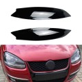Car Headlight Eyebrow Decoration Sticker for Volkswagen Golf 5 (Black)