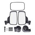 Universal For All-terrain Vehicles Central Rearview Mirror Side Mirror Combination Set For UTV / ATV