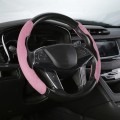 Car Universal Suede Steering Wheel Cover (Pink)