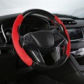 Car Universal Suede Steering Wheel Cover (Red)