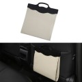Car Multi-functional Hanging Front Trash Can with LED Light, 32 x 28cm (Beige)