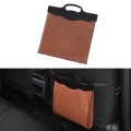 Car Multi-functional Hanging Front Trash Can with LED Light, 32 x 28cm (Brown)