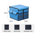 Car Trunk Foldable Storage Box, Capacity: 36L (Blue)