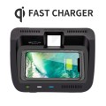 HFC-1062 Car Qi Standard Wireless Charger 10W Quick Charging for Toyota RAV4 2020-2021, Left Driving