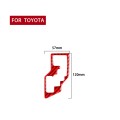 Carbon Fiber Car Gear Decorative Sticker for Toyota Corolla 2014-2018,Left Drive(Red)