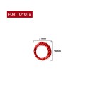 Carbon Fiber Car Ignition Key Ring Decorative Sticker for Toyota Corolla 2014-2018,Left and Right Dr
