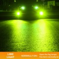 1 Pair H7 27W / DC12V Car Aluminum Alloy LED Headlight (Lime Green)