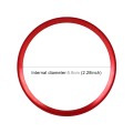 Car Steering Wheel Decorative Ring Cover for Mercedes-Benz,Inner Diameter: 5.8cm (Red)