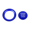 Car Engine Start Key Push Button Ring Trim Sticker for Honda(Blue)