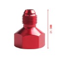 AN10 to AN8 Male and Female Connector Conversion Screw Oil Cooler Conversion Reducer Adapter (Red)