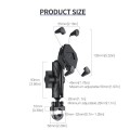 ZH-1558A1 Motorcycle Handlebar X-shape Aluminum Alloy Phone Holder