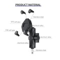 ZH-1558C1 Motorcycle M8 Ball Joint X-shape Aluminum Alloy Phone Holder