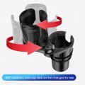 SB-3088 Car Multifunctional Retractable Rotating Water Cup Holder with Compass