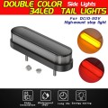1 Pair Double Color Brake Light Turn Signal Light