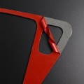 For BMW 3 Series E90 Carbon Fiber Car Gear Position Panel Decorative Sticker,Right Drive (Red)