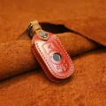 For Buick Car Cowhide Leather Key Protective Cover Key Case, Five Keys Version (Red)