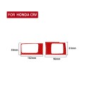 2 PCS Set for Honda CRV 2007-2011 Carbon Fiber Car Central Control Card Box Panel Decorative Sticker