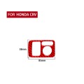 For Honda CRV 2007-2011 Car Carbon Fiber Rear Mirror Adjustment Switch Frame Decorative Sticker, Lef