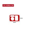 For Honda CRV 2007-2011 Car Carbon Fiber Rear Mirror Adjustment Switch Frame Decorative Sticker, Rig