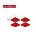4 PCS Set for Honda CRV 2007-2011 Carbon Fiber Car Inner Door Bowl Patch Decorative Sticker,Left and
