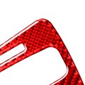 For Honda CRV 2007-2011 Carbon Fiber Car Gear Indicator Frame Decorative Sticker,Left Drive (Red)