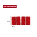 4 PCS Set for Honda CRV 2007-2011 Carbon Fiber Car Inner Armrest Gasket Decorative Sticker,Left and