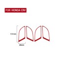 4 PCS Set for Honda CRV 2007-2011 Carbon Fiber Car Inner Handle Frame Decorative Sticker,Left and Ri