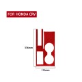 For Honda CRV 2007-2011 Carbon Fiber Car Water Cup Holder Panel Decorative Sticker, Left Drive (Red)
