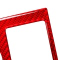 For Honda CRV 2007-2011 Carbon Fiber Car Water Cup Holder Panel Decorative Sticker, Left Drive (Red)